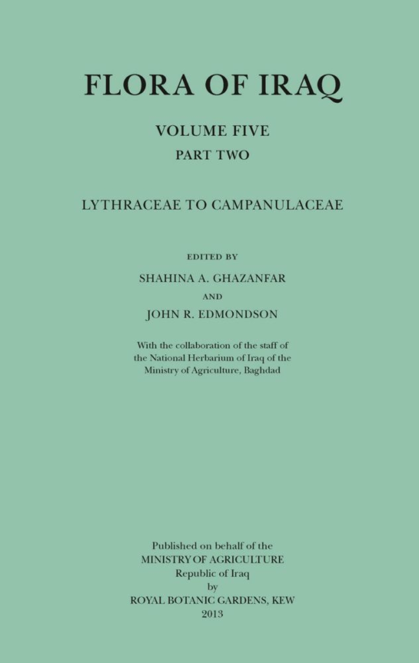 Flora of Iraq, Volume Five, Part Two
