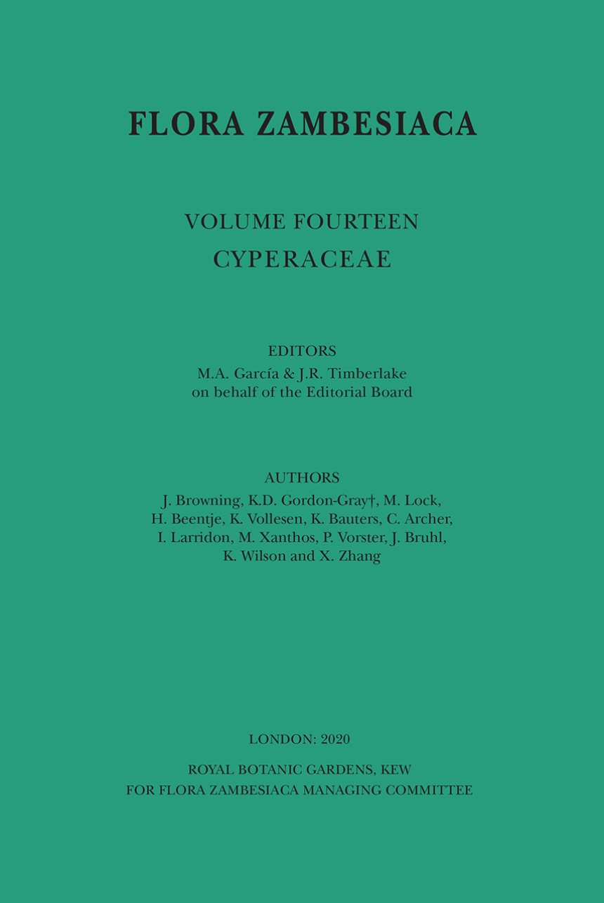 Flora Zambesiaca Volume 14 Part 1: Cyperaceae