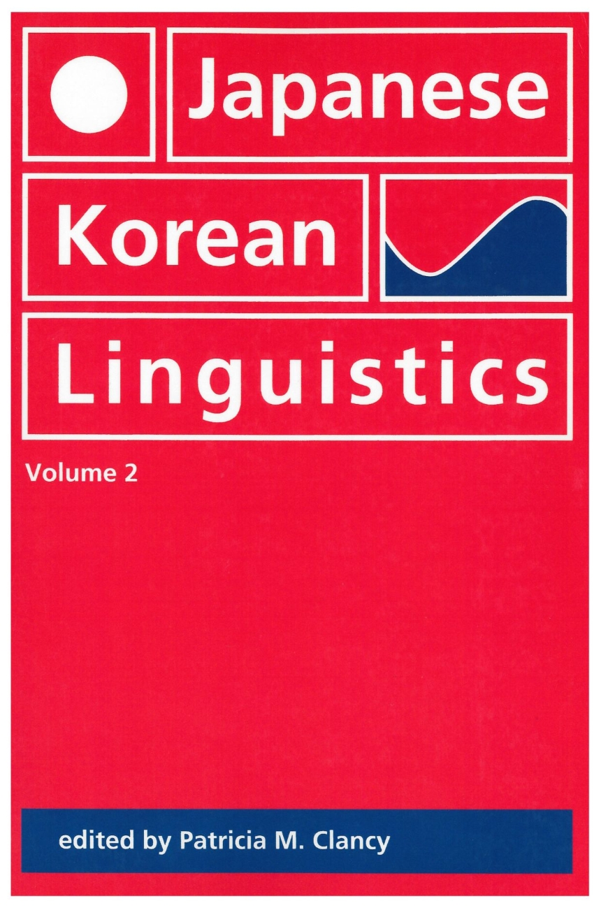 Japanese/Korean Linguistics, Volume 2