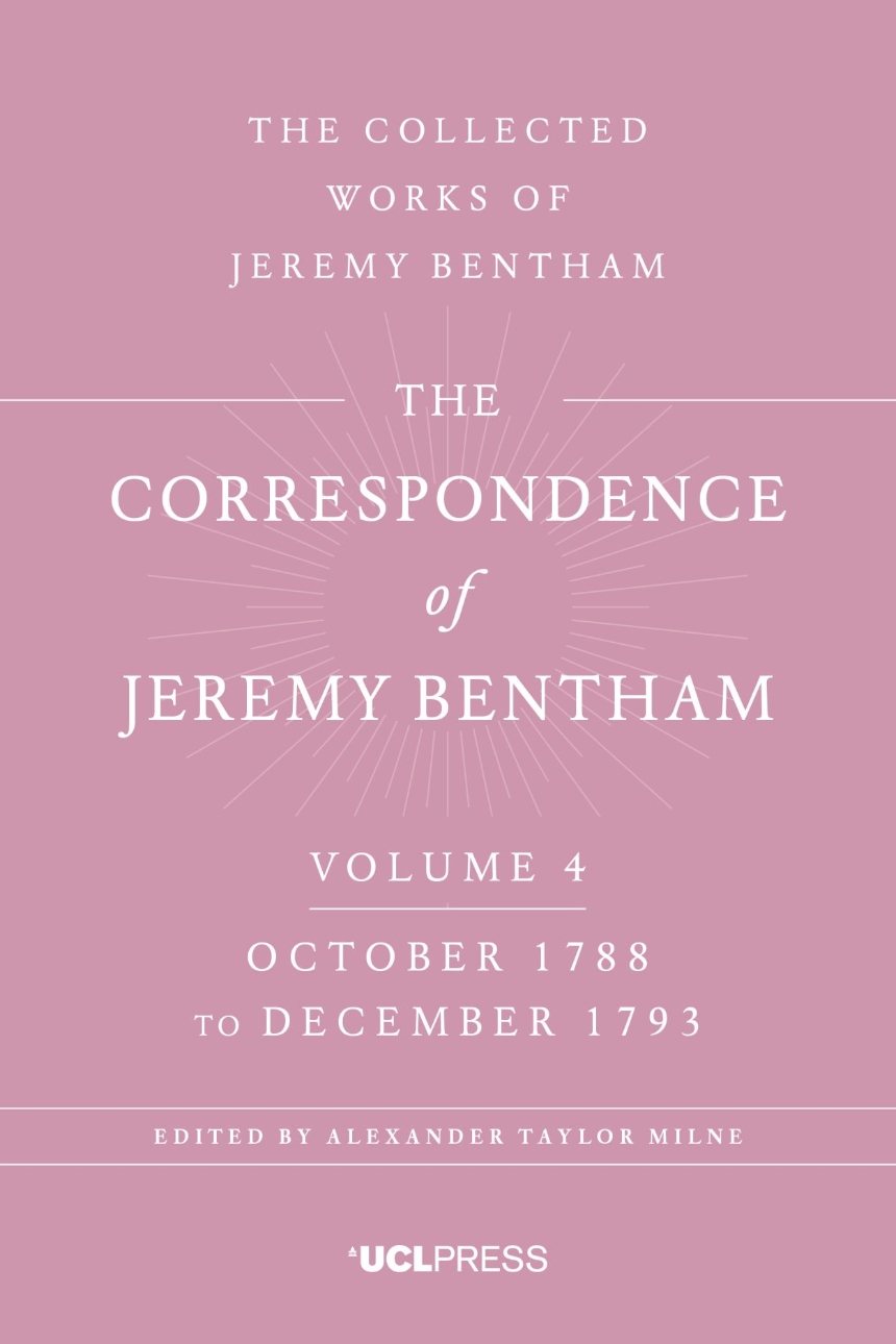 Correspondence of Jeremy Bentham, Volume 4
