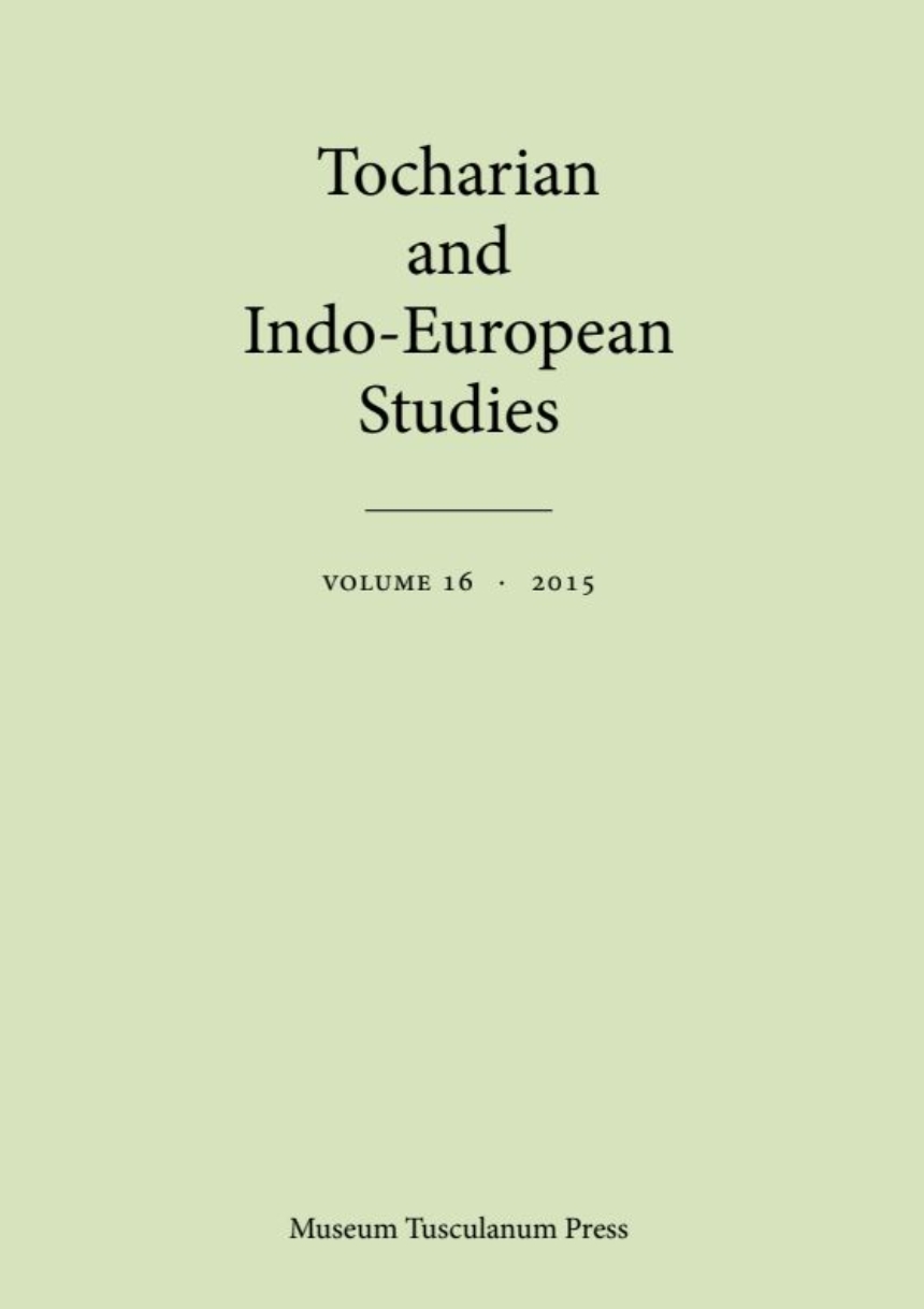 Tocharian and Indo-European Studies 16